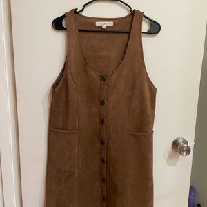 LOFT Faux Suede Dress